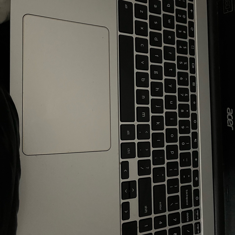 Acer Silver and Black Laptop with Sleek Design and Premium Build